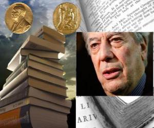yapboz Literatürde 2010 yılında Nobel Ödülü - Mario Vargas Llosa -